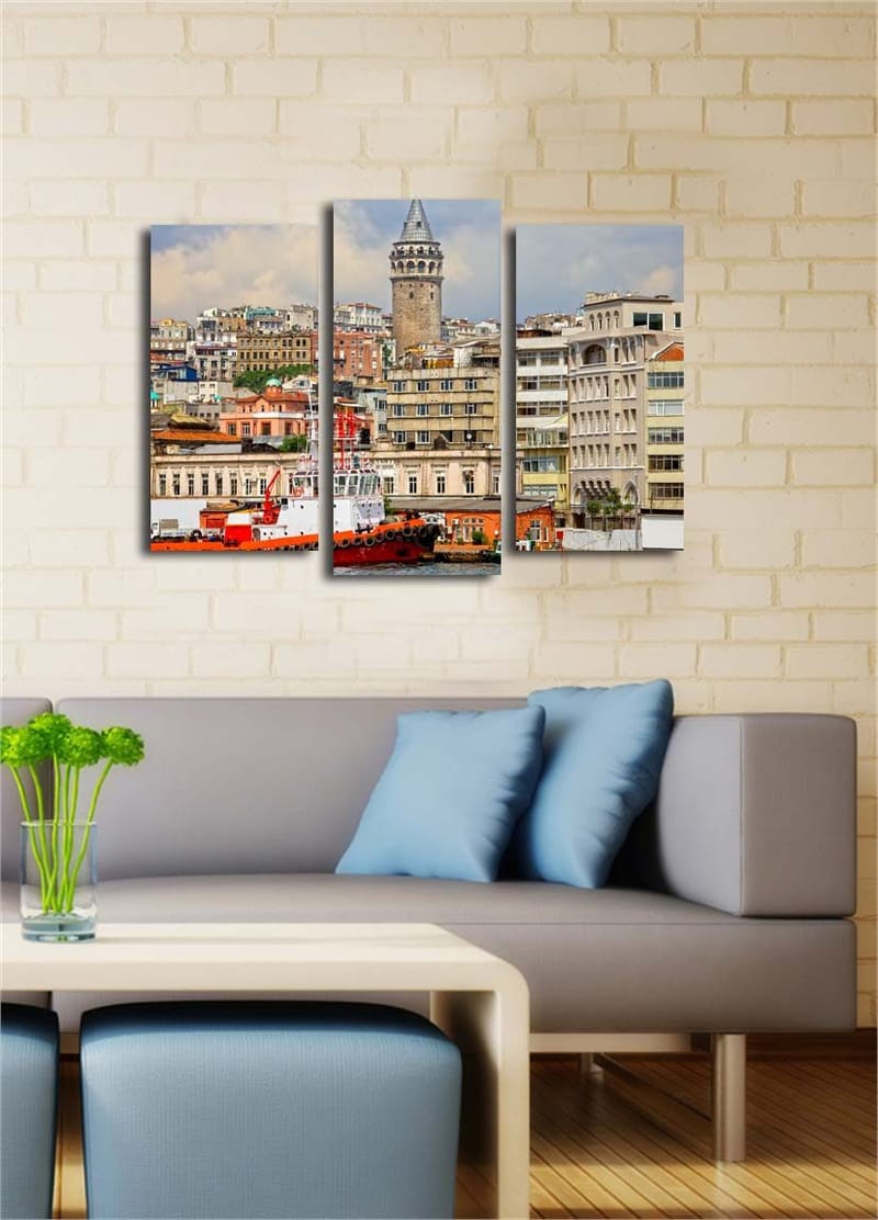 Dekorativ Canvastavla 3-Delar 45x20 cm - Flerfärgad - Inredning & dekor - Tavlor & konst - Canvastavla