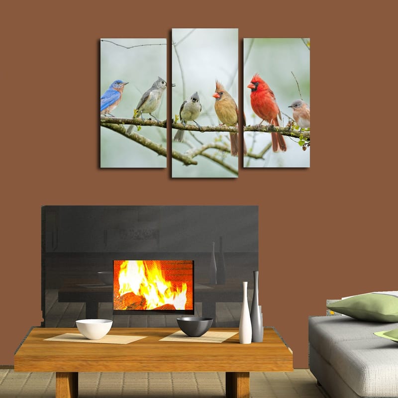 Dekorativ Canvastavla 3-Delar 45x20 cm - Flerfärgad - Inredning & dekor - Tavlor & konst - Canvastavla