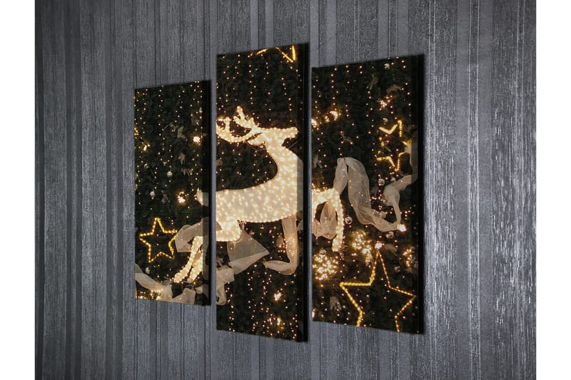 Dekorativ Canvastavla 3-Delar 45x20 cm - Flerfärgad - Inredning & dekor - Tavlor & konst - Canvastavla