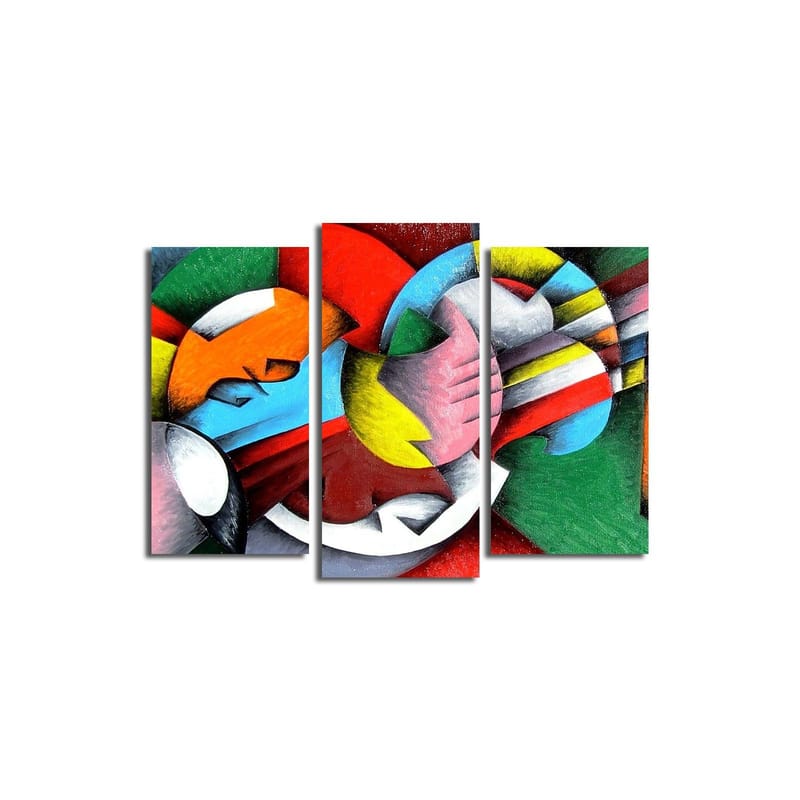 Dekorativ Canvastavla 3-Delar 45x20 cm - Flerfärgad - Inredning & dekor - Tavlor & konst - Canvastavla