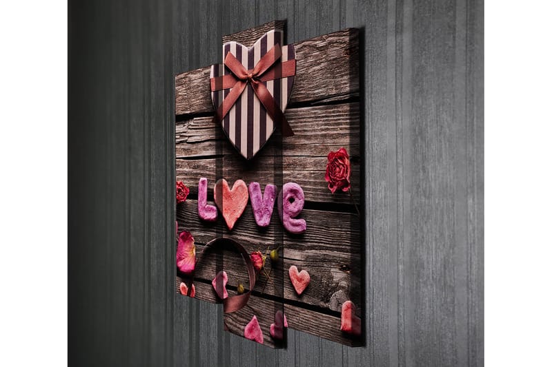 Dekorativ Canvastavla 3-Delar 45x20 cm - Flerfärgad - Inredning & dekor - Tavlor & konst - Canvastavla