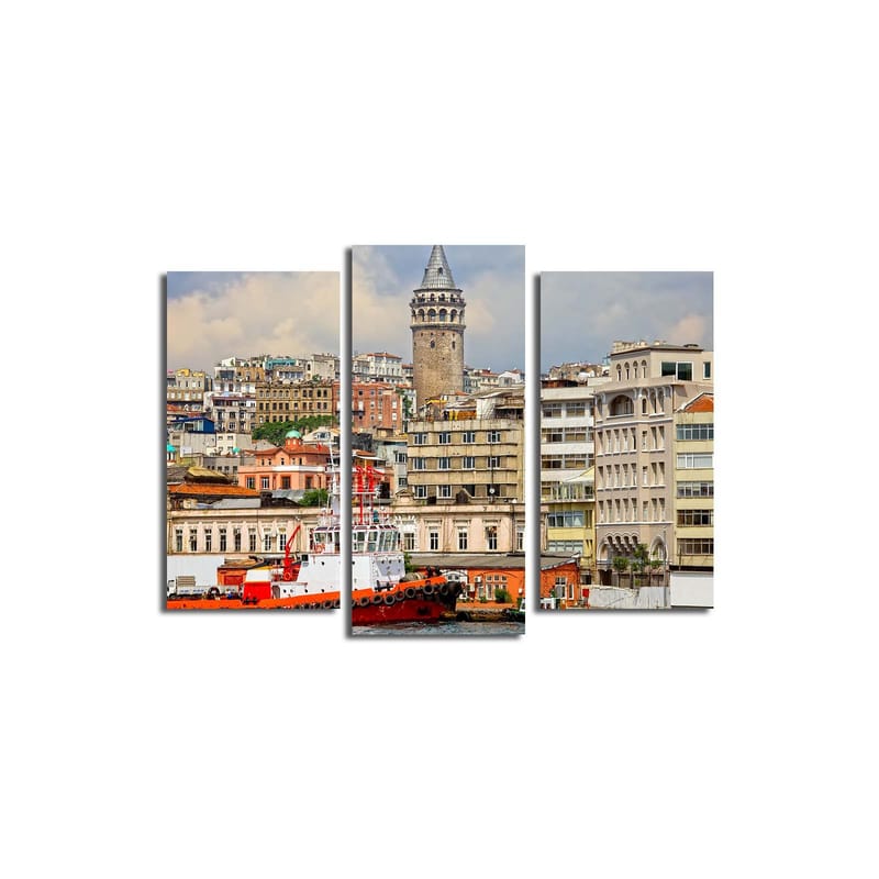 Dekorativ Canvastavla 3-Delar 45x20 cm - Flerfärgad - Inredning & dekor - Tavlor & konst - Canvastavla