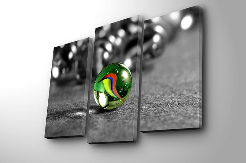 Dekorativ Canvastavla 3-Delar 45x20 cm - Flerfärgad - Inredning & dekor - Tavlor & konst - Canvastavla