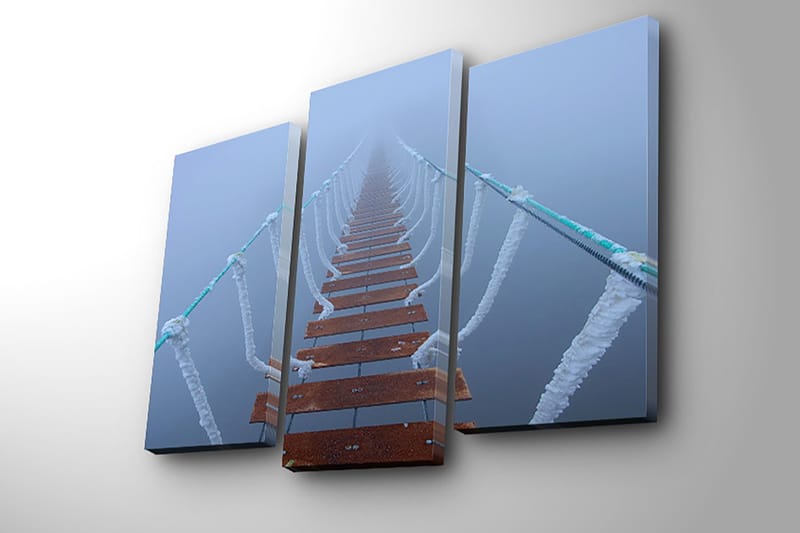 Dekorativ Canvastavla 3-Delar 45x20 cm - Flerfärgad - Inredning & dekor - Tavlor & konst - Canvastavla