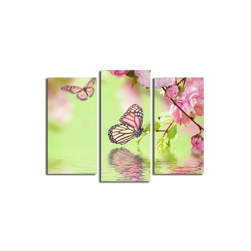 Dekorativ Canvastavla 3-Delar 45x20 cm - Flerfärgad - Inredning & dekor - Tavlor & konst - Canvastavla