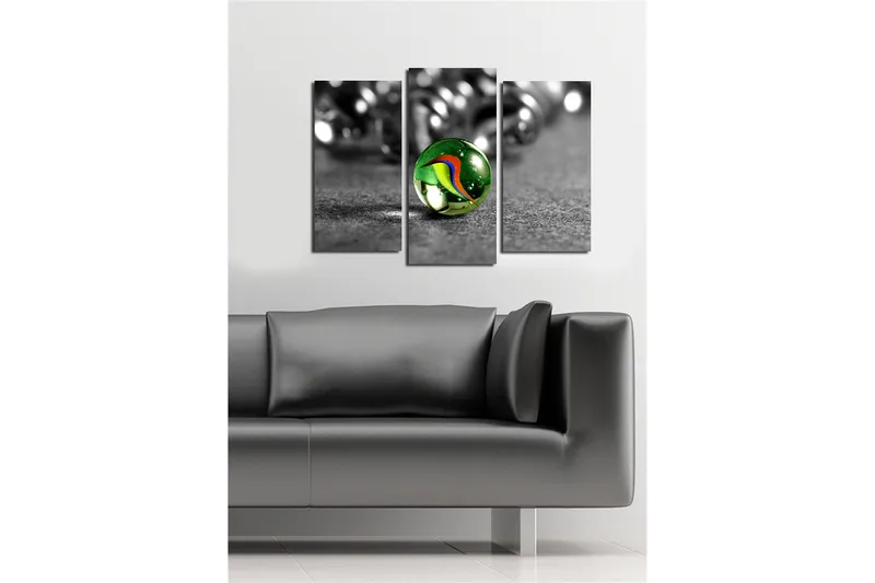 Dekorativ Canvastavla 3-Delar 45x20 cm - Flerfärgad - Inredning & dekor - Tavlor & konst - Canvastavla