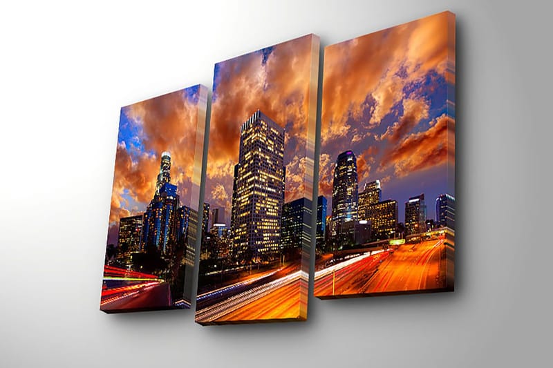 Dekorativ Canvastavla 3-Delar 45x20 cm - Flerfärgad - Inredning & dekor - Tavlor & konst - Canvastavla