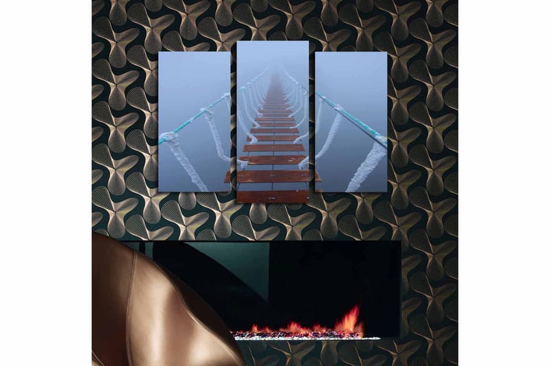 Dekorativ Canvastavla 3-Delar 45x20 cm - Flerfärgad - Inredning & dekor - Tavlor & konst - Canvastavla