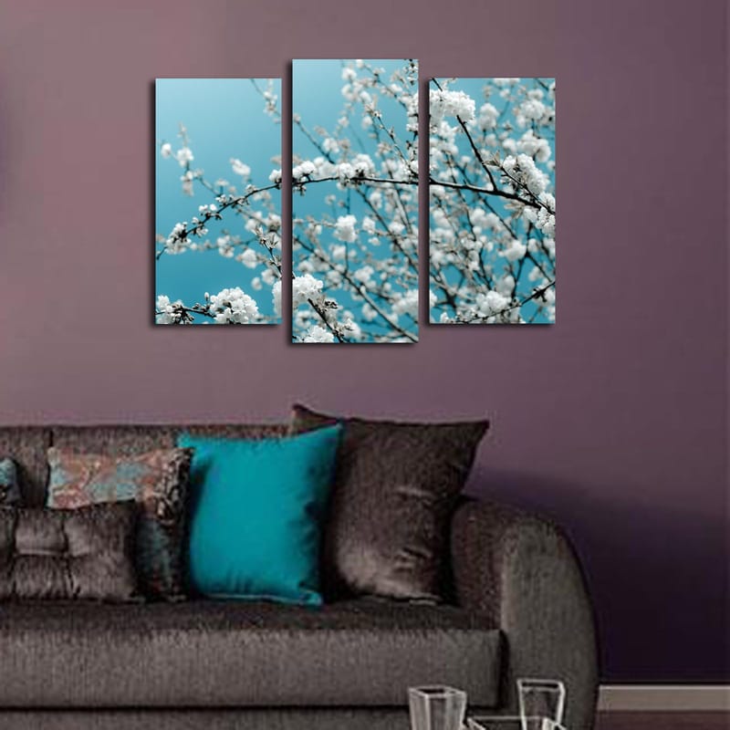 Dekorativ Canvastavla 3-Delar 45x20 cm - Flerfärgad - Inredning & dekor - Tavlor & konst - Canvastavla