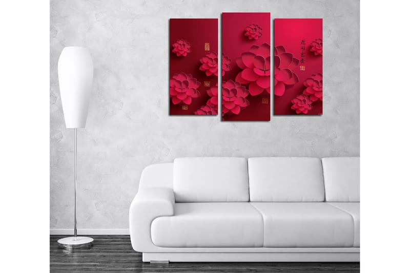 Dekorativ Canvastavla 3-Delar 45x20 cm - Flerfärgad - Inredning & dekor - Tavlor & konst - Canvastavla