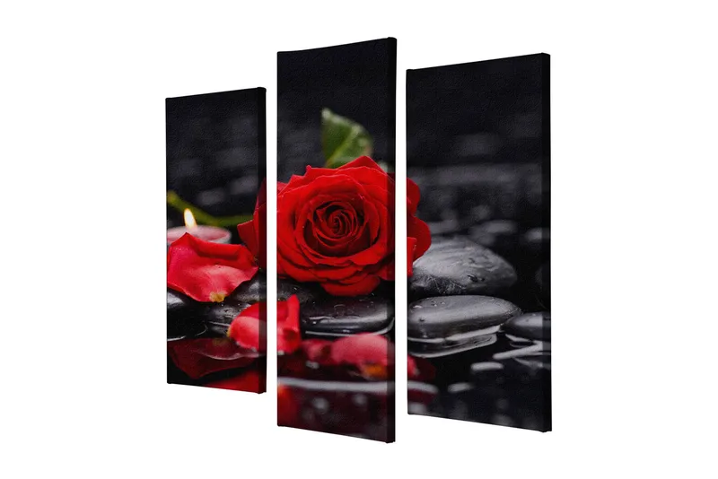 Dekorativ Canvastavla 3-Delar 45x20 cm - Flerfärgad - Inredning & dekor - Tavlor & konst - Canvastavla