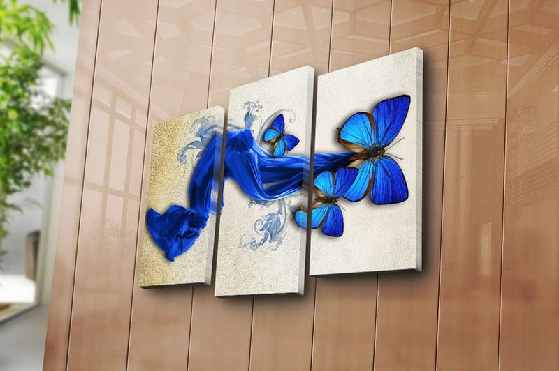 Dekorativ Canvastavla 3-Delar 45x20 cm - Flerfärgad - Inredning & dekor - Tavlor & konst - Canvastavla