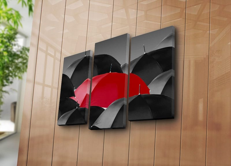 Dekorativ Canvastavla 3-Delar 45x20 cm - Flerfärgad - Inredning & dekor - Tavlor & konst - Canvastavla