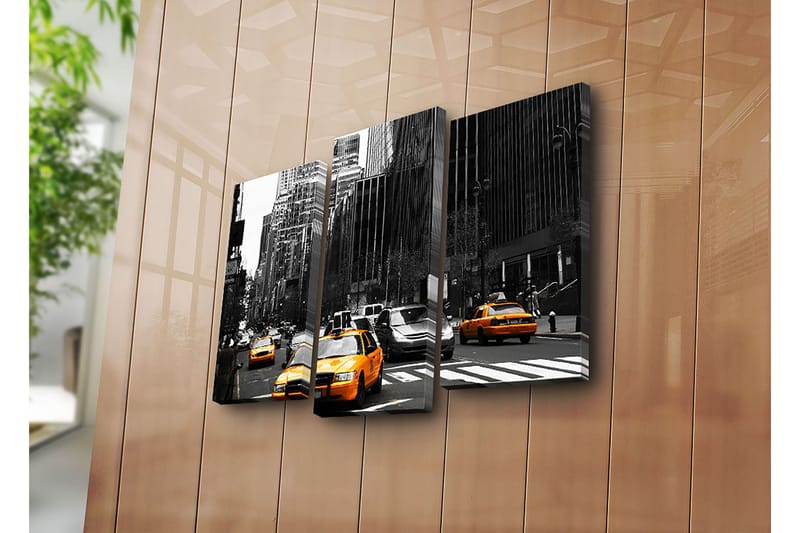 Dekorativ Canvastavla 3-Delar 45x20 cm - Flerfärgad - Inredning & dekor - Tavlor & konst - Canvastavla