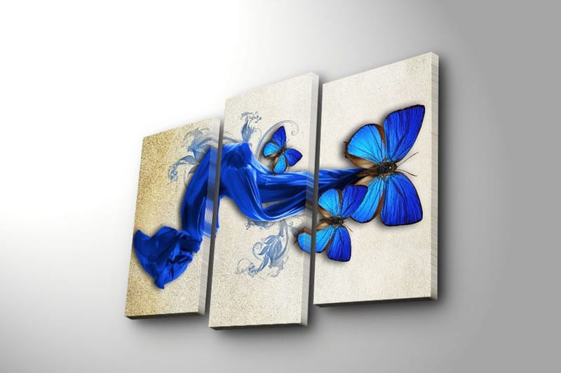 Dekorativ Canvastavla 3-Delar 45x20 cm - Flerfärgad - Inredning & dekor - Tavlor & konst - Canvastavla