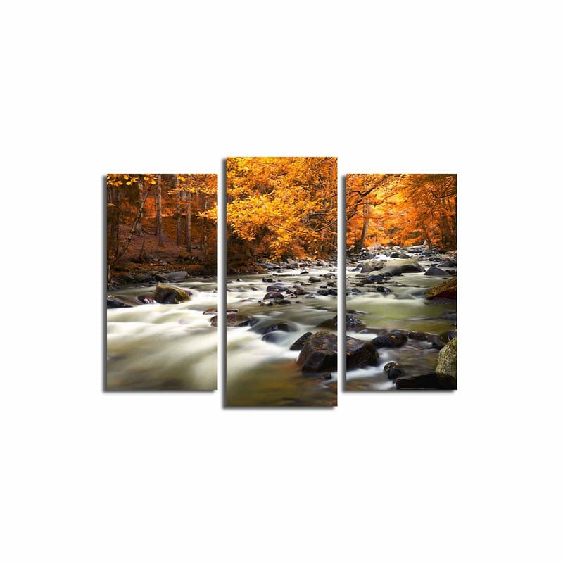 Dekorativ Canvastavla 3-Delar 45x20 cm - Flerfärgad - Inredning & dekor - Tavlor & konst - Canvastavla