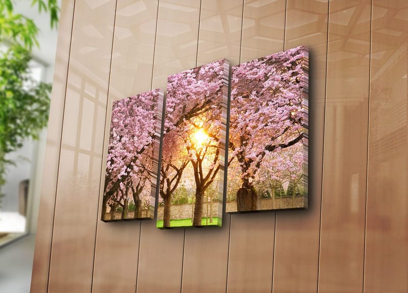 Dekorativ Canvastavla 3-Delar 45x20 cm - Flerfärgad - Inredning & dekor - Tavlor & konst - Canvastavla