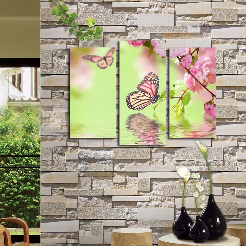 Dekorativ Canvastavla 3-Delar 45x20 cm - Flerfärgad - Inredning & dekor - Tavlor & konst - Canvastavla