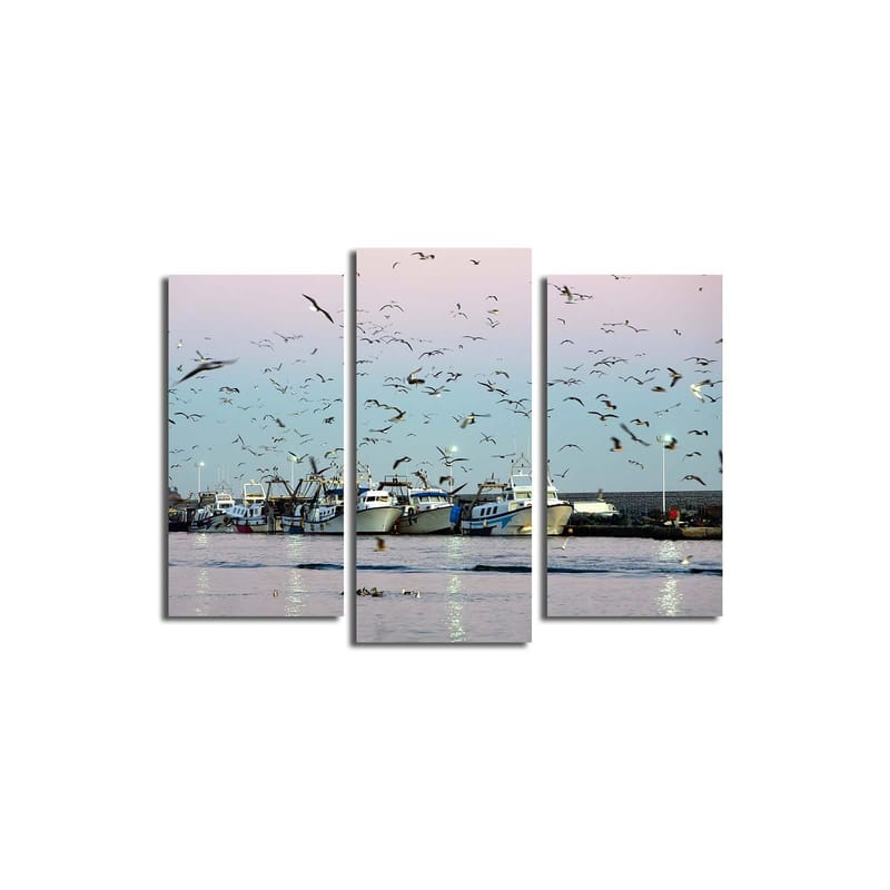 Dekorativ Canvastavla 3-Delar 45x20 cm - Flerfärgad - Inredning & dekor - Tavlor & konst - Canvastavla