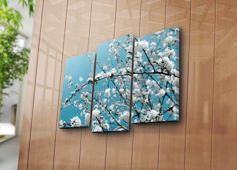 Dekorativ Canvastavla 3-Delar 45x20 cm - Flerfärgad - Inredning & dekor - Tavlor & konst - Canvastavla