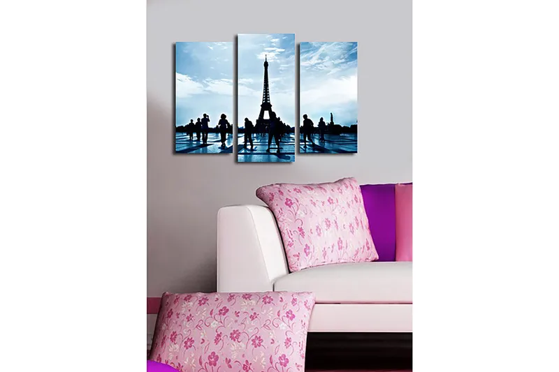 Dekorativ Canvastavla 3-Delar 45x20 cm - Flerfärgad - Inredning & dekor - Tavlor & konst - Canvastavla