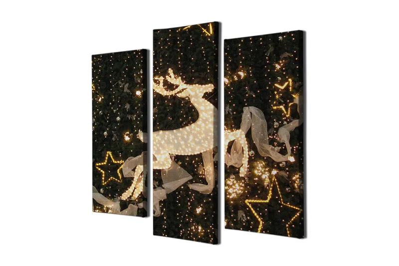 Dekorativ Canvastavla 3-Delar 45x20 cm - Flerfärgad - Inredning & dekor - Tavlor & konst - Canvastavla