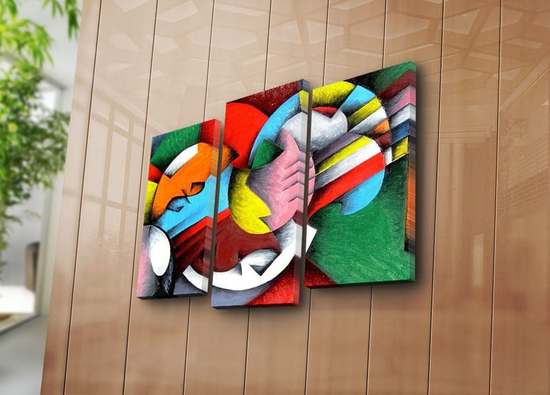 Dekorativ Canvastavla 3-Delar 45x20 cm - Flerfärgad - Inredning & dekor - Tavlor & konst - Canvastavla