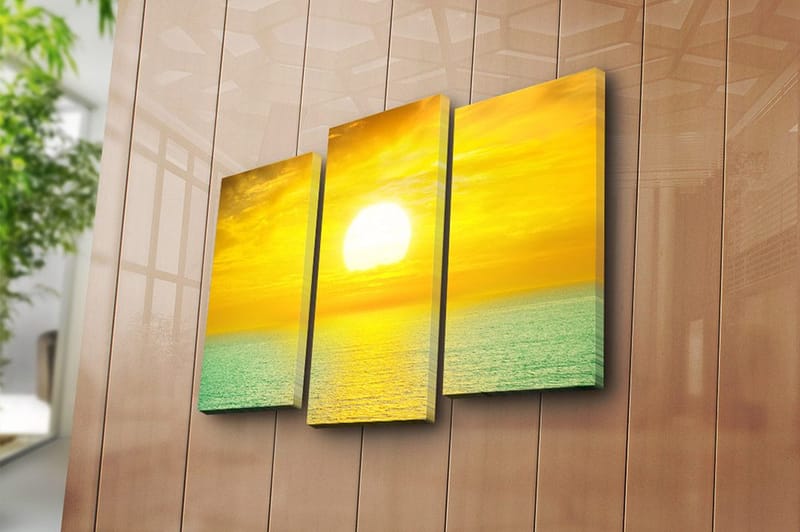 Dekorativ Canvastavla 3-Delar 45x20 cm - Flerfärgad - Inredning & dekor - Tavlor & konst - Canvastavla