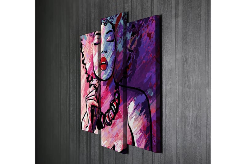 Dekorativ Canvastavla 3-Delar 45x20 cm - Flerfärgad - Inredning & dekor - Tavlor & konst - Canvastavla