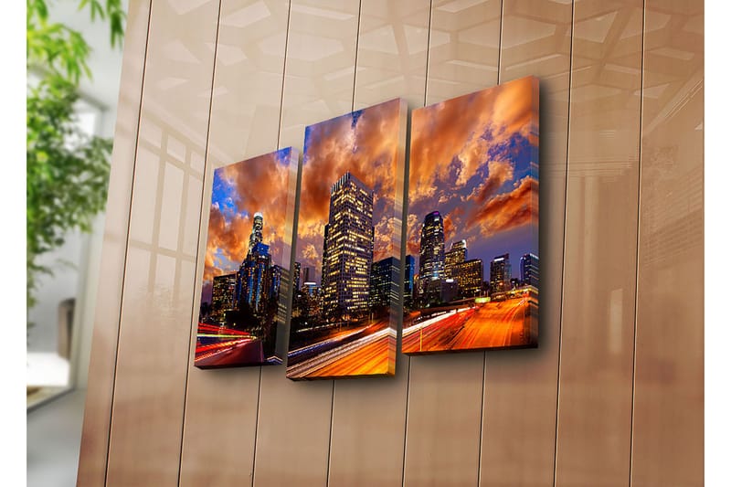 Dekorativ Canvastavla 3-Delar 45x20 cm - Flerfärgad - Inredning & dekor - Tavlor & konst - Canvastavla