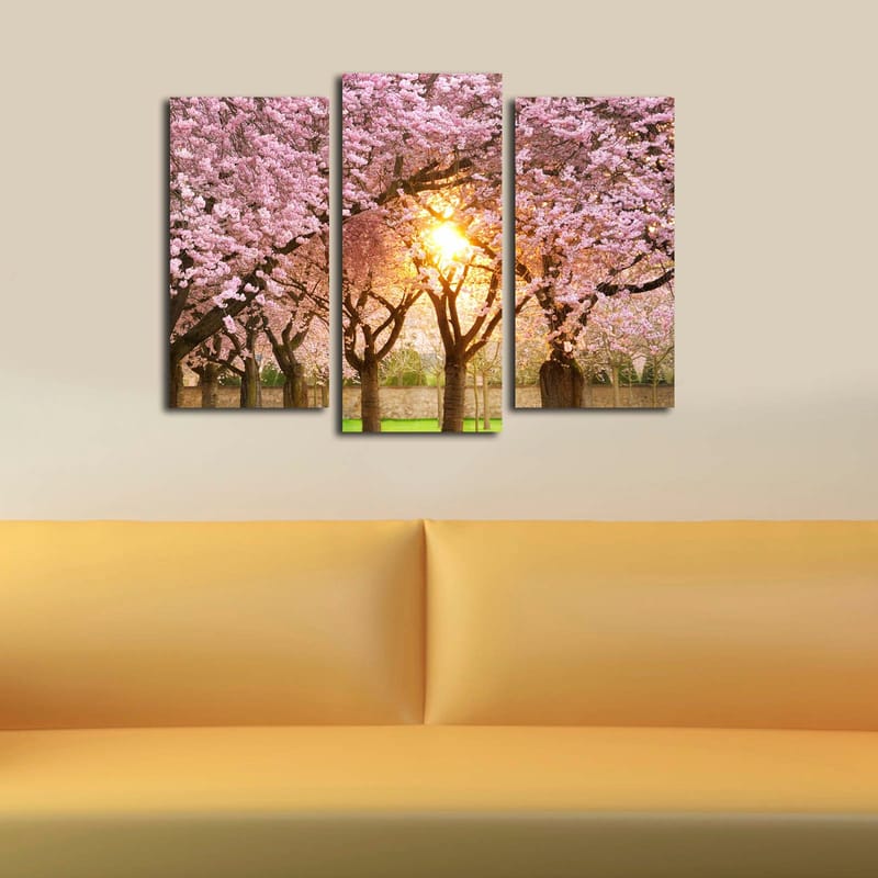 Dekorativ Canvastavla 3-Delar 45x20 cm - Flerfärgad - Inredning & dekor - Tavlor & konst - Canvastavla