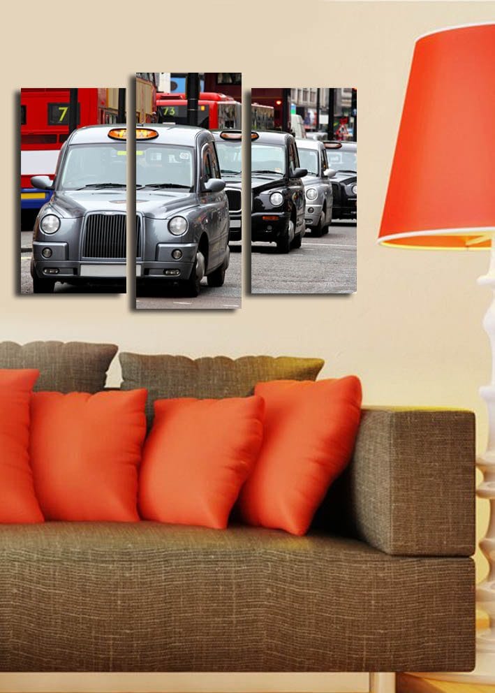 Dekorativ Canvastavla 3-Delar 45x20 cm - Flerfärgad - Inredning & dekor - Tavlor & konst - Canvastavla