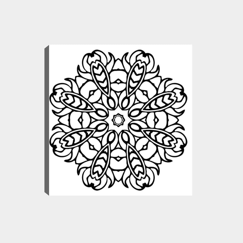 Dekorativ Canvastavla 30x30 cm - Vit|Svart - Inredning & dekor - Tavlor & konst - Canvastavla