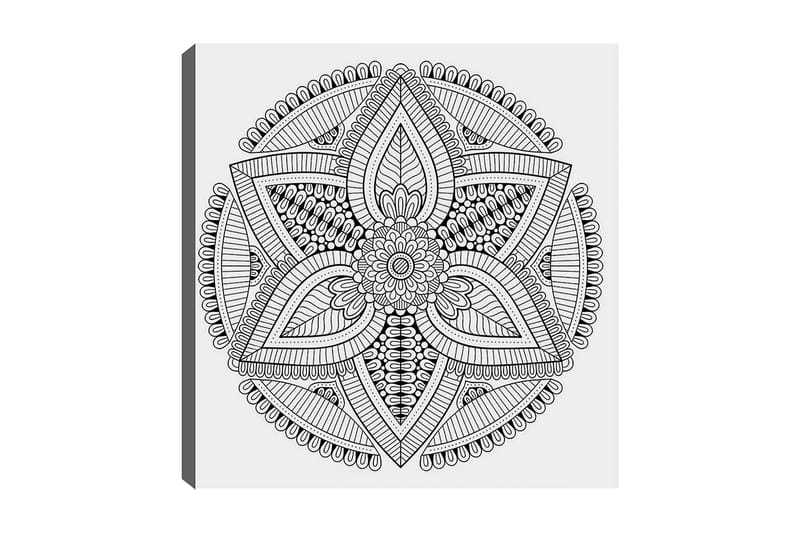 DEKORATIV CANVASTAVLA 30x30 cm Vit|Svart - Inredning & dekor - Tavlor & konst - Canvastavla