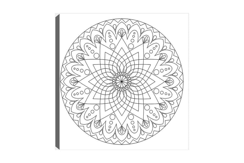 DEKORATIV CANVASTAVLA 30x30 cm Vit|Svart - Inredning & dekor - Tavlor & konst - Canvastavla