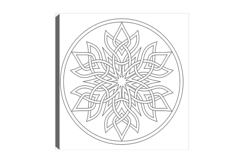 DEKORATIV CANVASTAVLA 30x30 cm Vit|Svart - Inredning & dekor - Tavlor & konst - Canvastavla