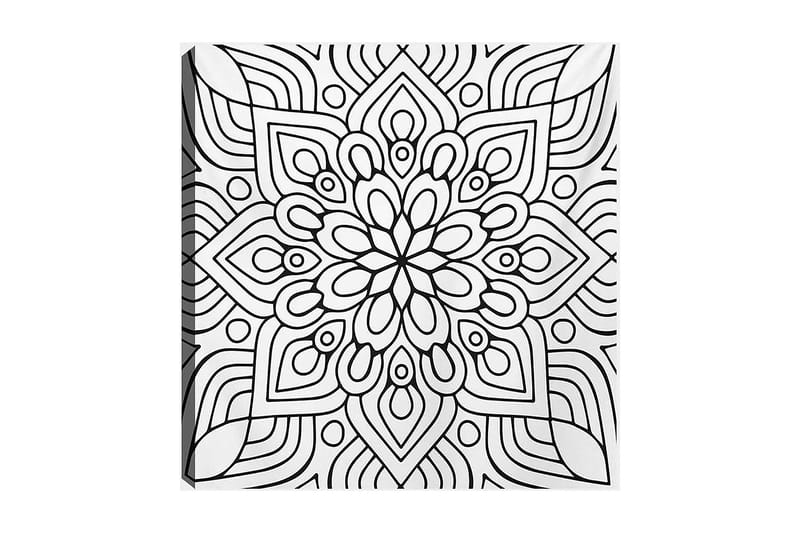 DEKORATIV CANVASTAVLA 30x30 cm Vit|Svart - Inredning & dekor - Tavlor & konst - Canvastavla