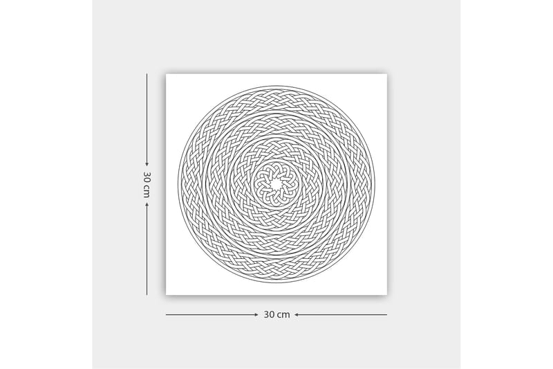 DEKORATIV CANVASTAVLA 30x30 cm Vit|Svart - Inredning & dekor - Tavlor & konst - Canvastavla