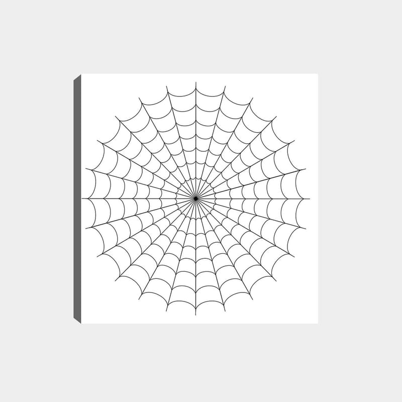 DEKORATIV CANVASTAVLA 30x30 cm Vit|Svart - Inredning & dekor - Tavlor & konst - Canvastavla