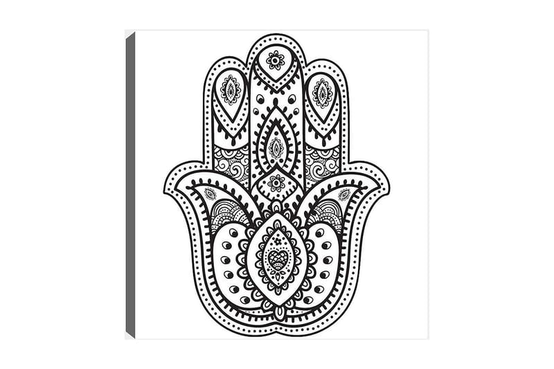DEKORATIV CANVASTAVLA 30x30 cm Vit|Svart - Inredning & dekor - Tavlor & konst - Canvastavla