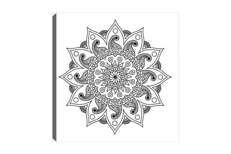 DEKORATIV CANVASTAVLA 30x30 cm Vit|Svart - Inredning & dekor - Tavlor & konst - Canvastavla