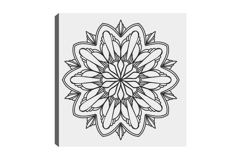 DEKORATIV CANVASTAVLA 30x30 cm Vit|Svart - Inredning & dekor - Tavlor & konst - Canvastavla