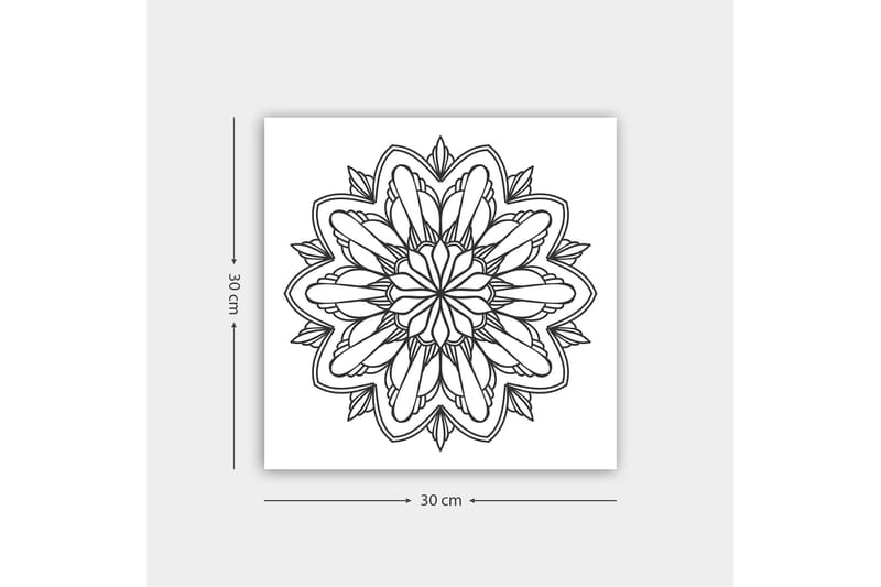 DEKORATIV CANVASTAVLA 30x30 cm Vit|Svart - Inredning & dekor - Tavlor & konst - Canvastavla