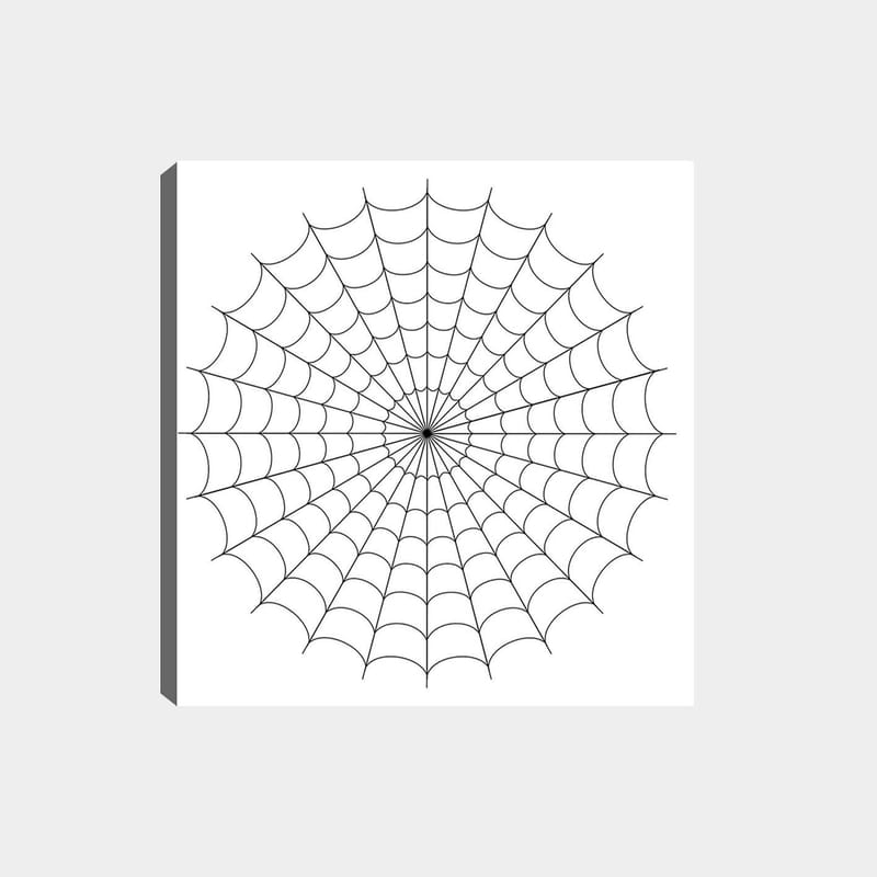 Dekorativ Canvastavla 30x30 cm - Vit|Svart - Inredning & dekor - Tavlor & konst - Canvastavla