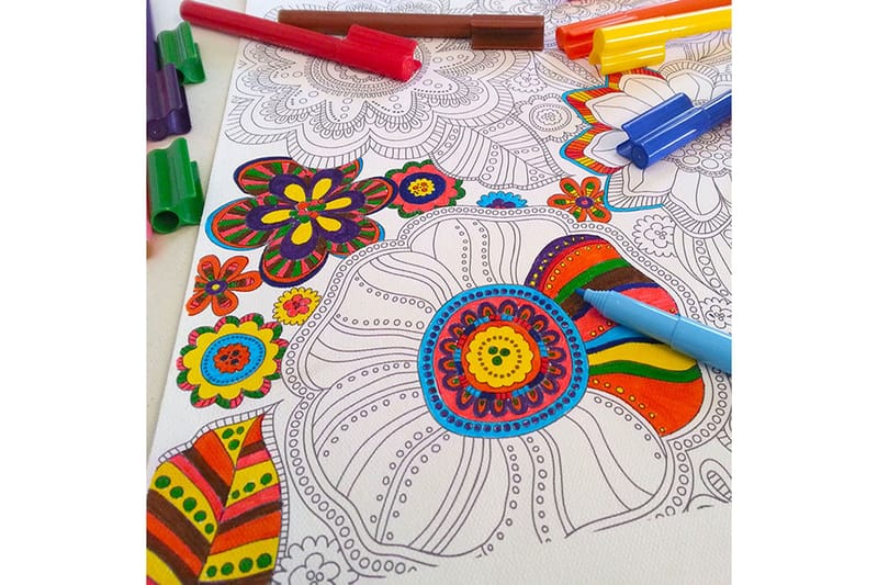 Dekorativ Canvastavla 30x30 cm - Vit|Svart - Inredning & dekor - Tavlor & konst - Canvastavla