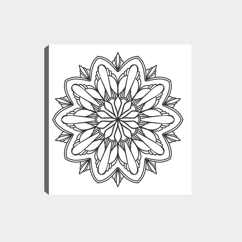 Dekorativ Canvastavla 30x30 cm - Vit|Svart - Inredning & dekor - Tavlor & konst - Canvastavla