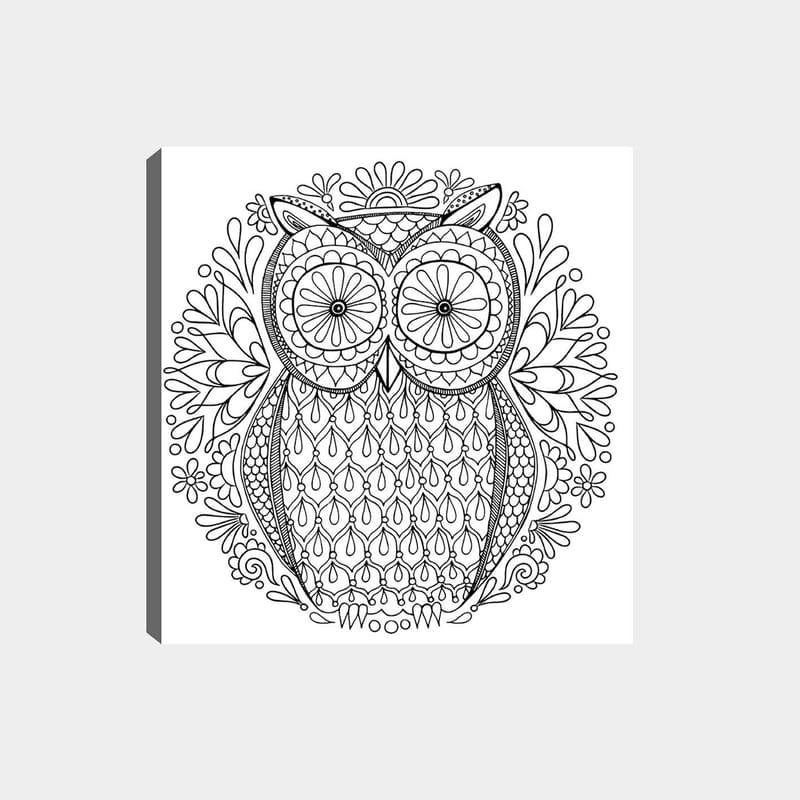 Dekorativ Canvastavla 30x30 cm - Vit|Svart - Inredning & dekor - Tavlor & konst - Canvastavla