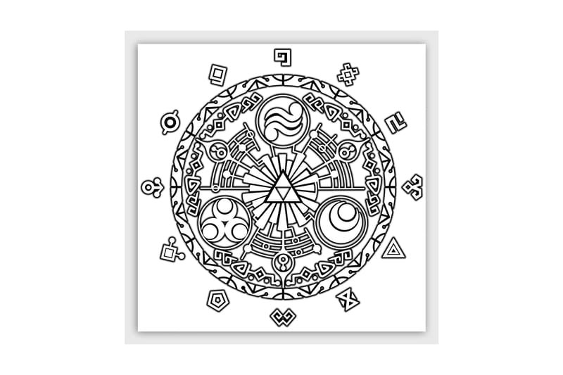 Dekorativ Canvastavla 30x30 cm, Vit|Svart