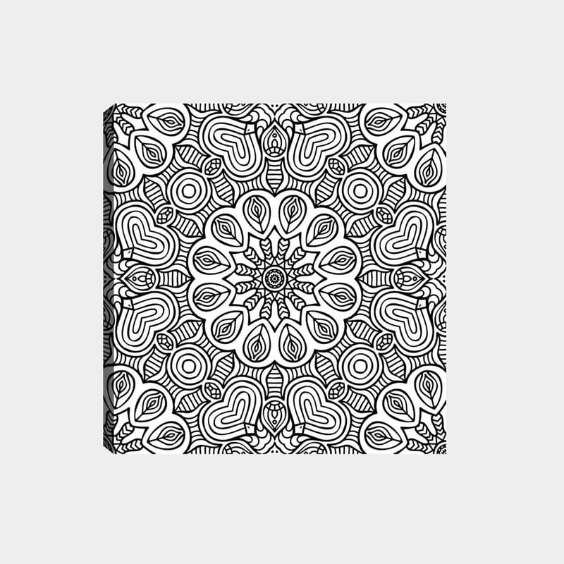 Dekorativ Canvastavla 30x30 cm - Vit|Svart - Inredning & dekor - Tavlor & konst - Canvastavla