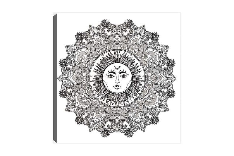 Dekorativ Canvastavla 30x30 cm, Vit|Svart